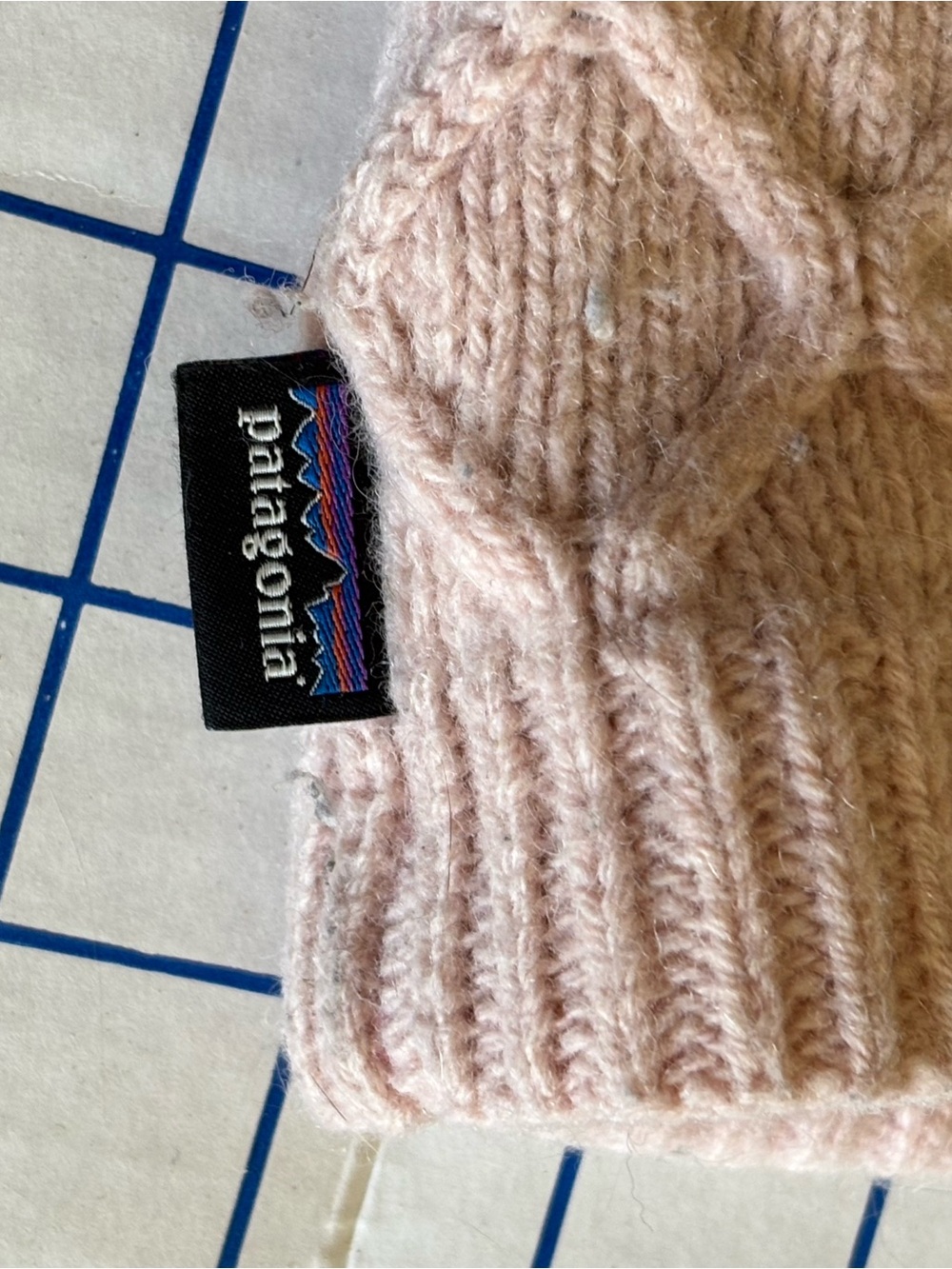 Patagonia Light Blush Pink Knit Beanie